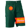 Mens Heavy Drill Workwear Tradie Shorts - Including your Logo Printed! Personalised Custom Uniform Teamwear Gift- Parkway Designs