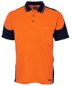 Hi Vis Contrast Piping Tradies Workwear Polo - Including your LOGO!