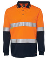 Hi Vis Day Night 6HVSL Long Sleeve Tradies Workwear Polo - Including your logo or design!