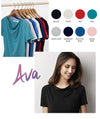 Ava Relaxed Drape Neck Corporate Blouse - Including Embroidered Logo! Personalised Custom Uniform Teamwear Gift- Parkway Designs
