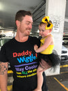 Wiggly Daddy Fun Tshirt - Including Postage Australia Wide! Personalised Custom Uniform Teamwear Gift- Parkway Designs