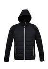Contrast 2 Tone Quilted Puffer Hoodie Fusion Jacket