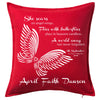 Angel Wings Memorial Cushion Personalised Custom Uniform Teamwear Gift- Parkway Designs