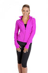 Ladies AVA Nylon Spandex Gym Fitness Jacket - Including your logo
