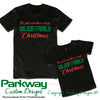 Crazy Family Christmas Adults Kids & Babies Personalised Christmas Tshirt Personalised Custom Uniform Teamwear Gift- Parkway Designs