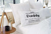 Custom Fathers Day DADDY Pillowcases with kids names - free post included ! Personalised Custom Uniform Teamwear Gift- Parkway Designs