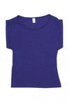 Cuffed Wide Neck Tshirt - Printed with your Logo Personalised Custom Uniform Teamwear Gift- Parkway Designs