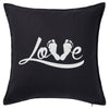 Love Cushion with your Babys' Real Footprint Personalised Custom Uniform Teamwear Gift- Parkway Designs