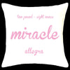 Miracle - Premmie Baby Cushion Personalised Custom Uniform Teamwear Gift- Parkway Designs