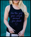Softball Supporter Singlet - Im the girl your coach warned you about! Personalised Custom Uniform Teamwear Gift- Parkway Designs
