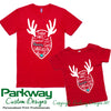 Reindeer Names Adults Kids & Babies Personalised Christmas Tshirt Personalised Custom Uniform Teamwear Gift- Parkway Designs