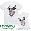 Reindeer Names Adults Kids & Babies Personalised Christmas Tshirt Personalised Custom Uniform Teamwear Gift- Parkway Designs