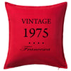 Vintage 1975 / Year of Birth Cushion Personalised Custom Uniform Teamwear Gift- Parkway Designs